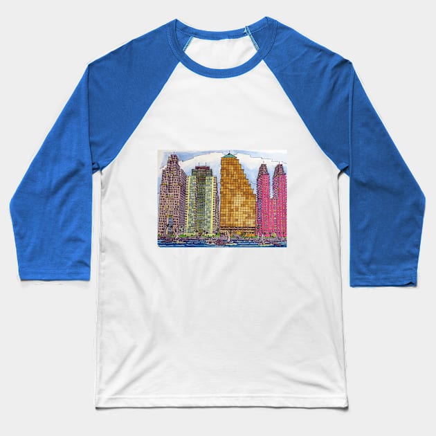 CesarVille Condos at the Marina Baseball T-Shirt by Mark's Garden Cards